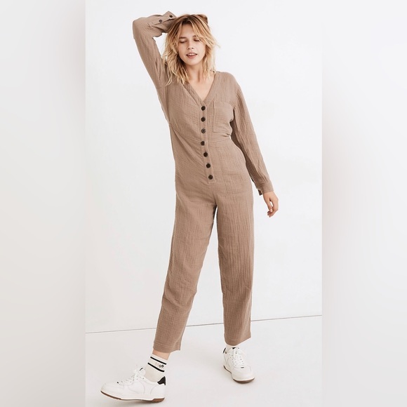 Madewell Pants - 🐌NWT🐌Madewell Lightspun Stitched-Pocket Coverall Jumpsuit
